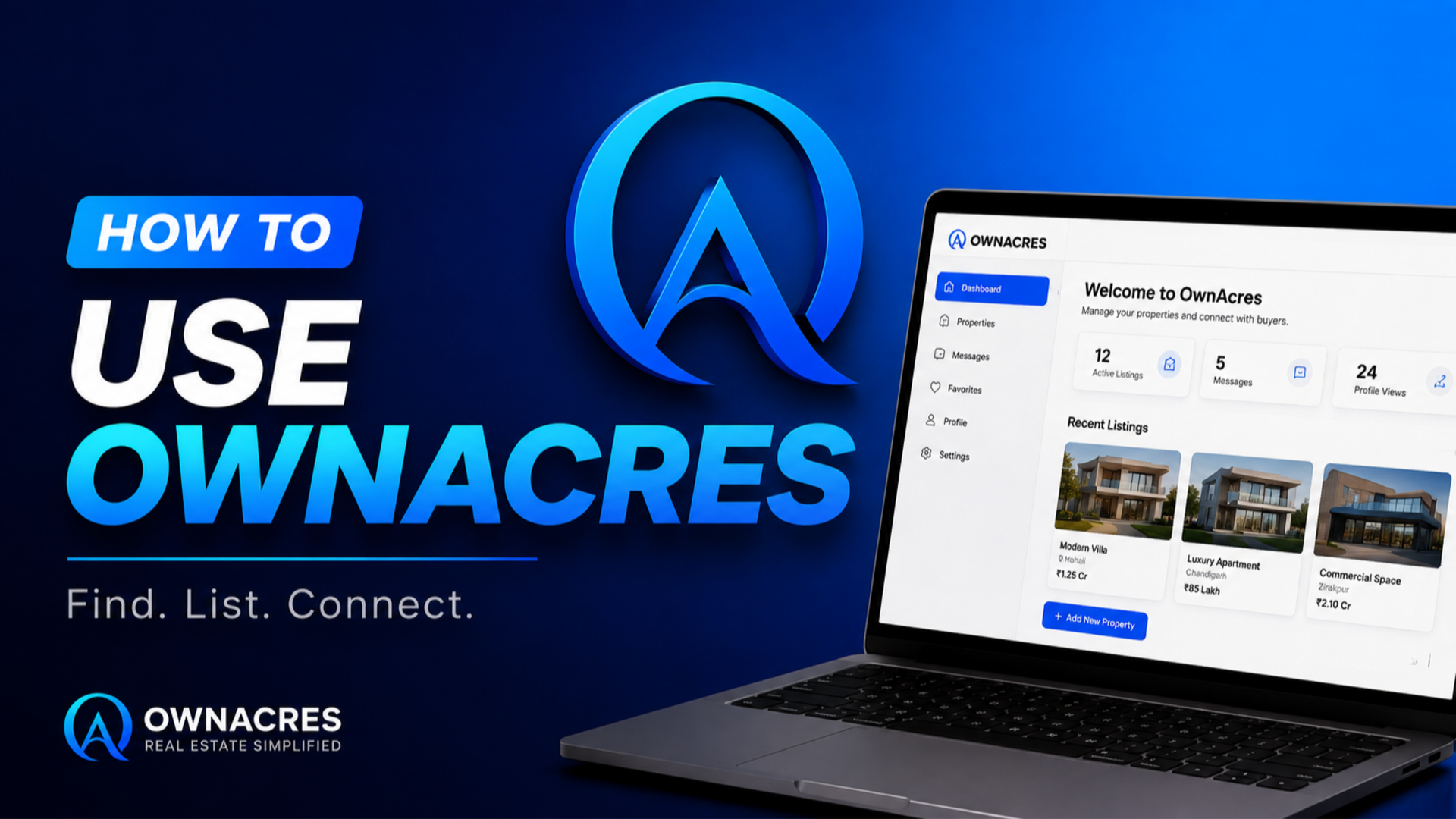 How to use www.ownacres.in